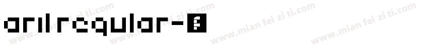 aril regular字体转换
